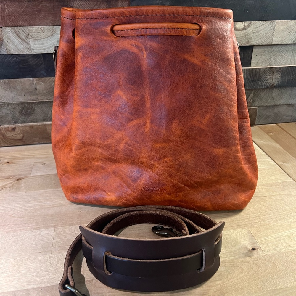 Go Forth Goods Tangerine Bison Abby and strap